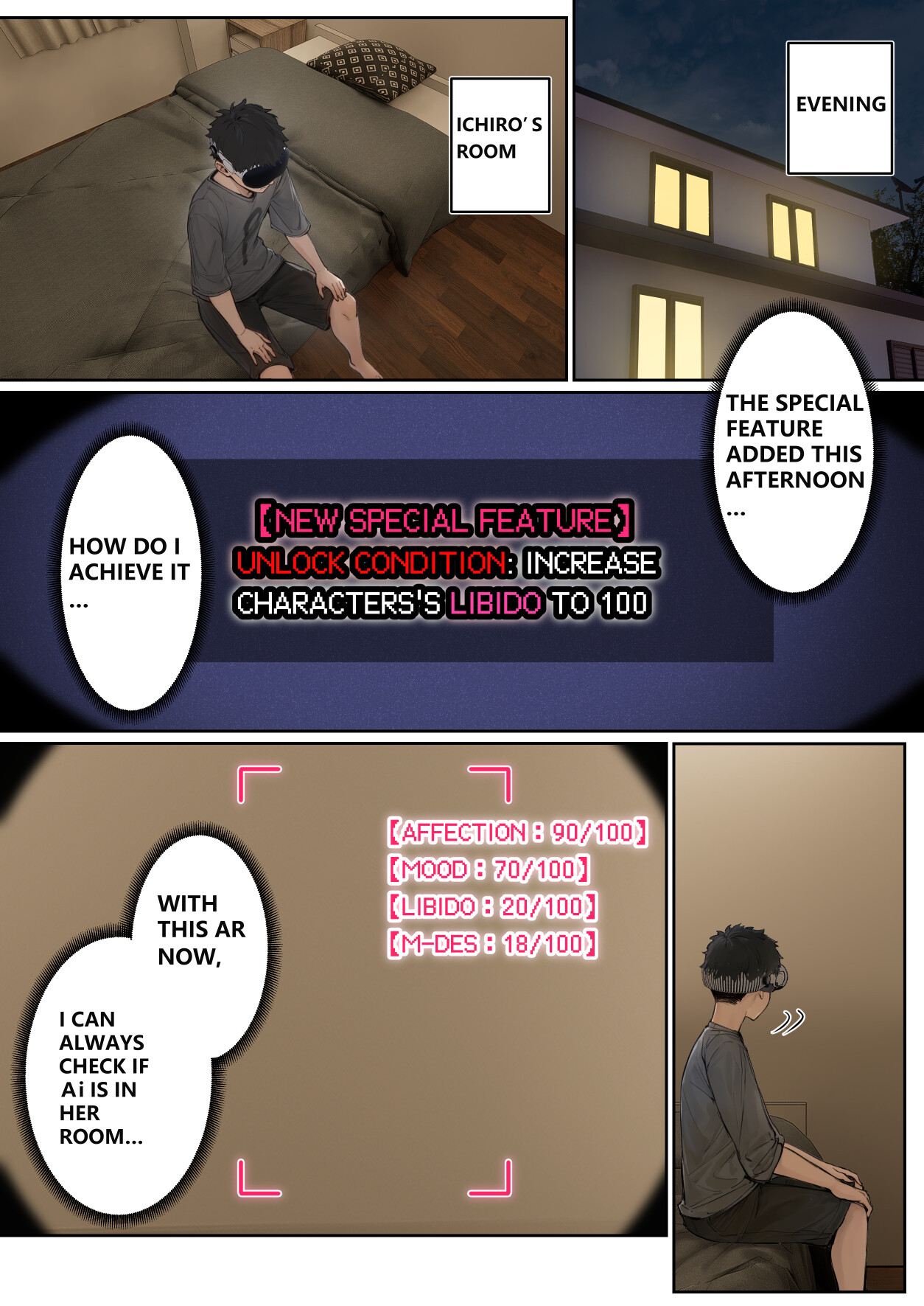 Hentai Manga Comic-My AR glasses can see various stats about my foster sister?!-Read-28